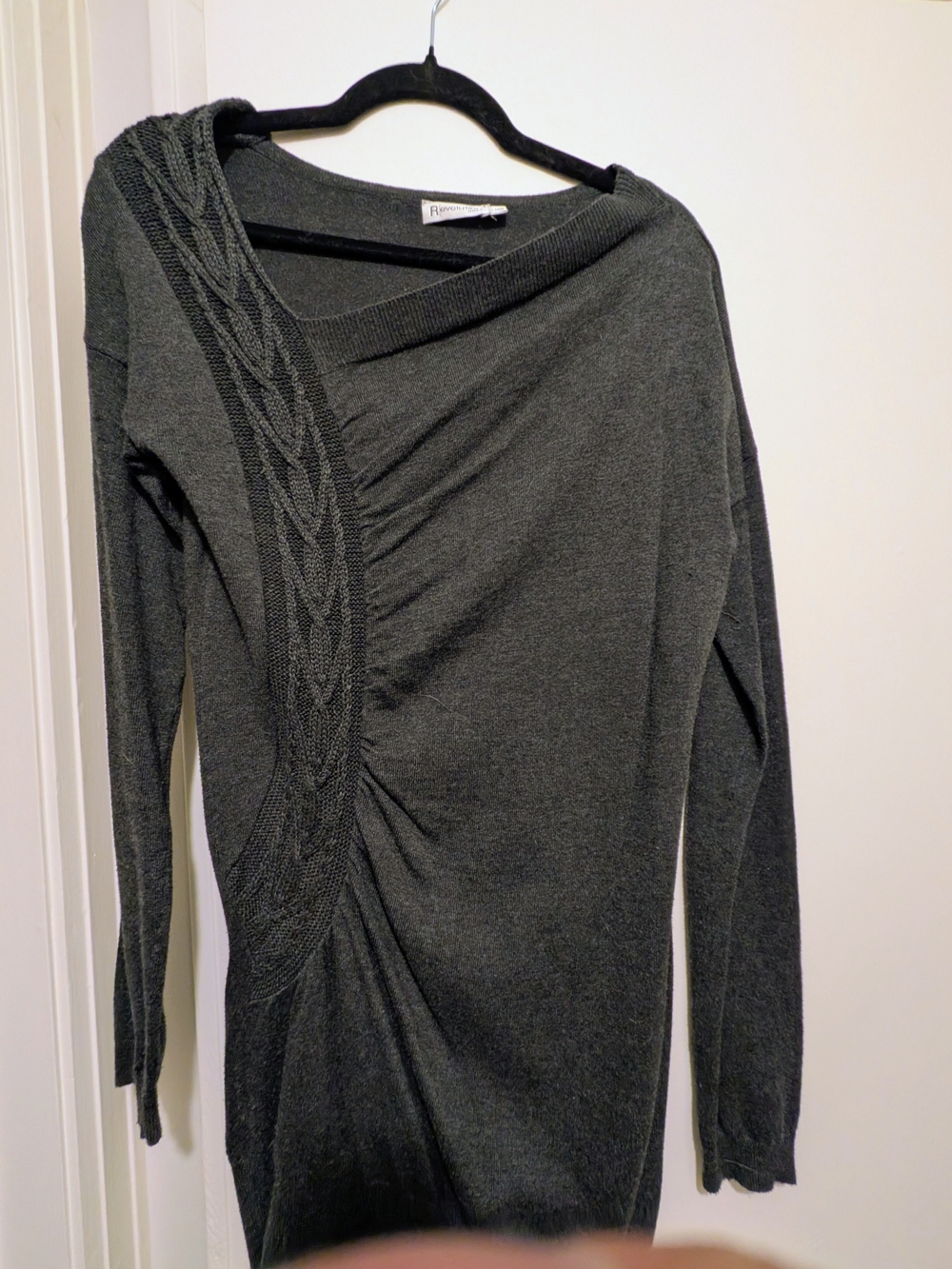 Charcoal Gray Women's Twist-Detail Sweater